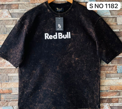 COTTON DOWN SHOULDER RED BULL  TSHIRT ...