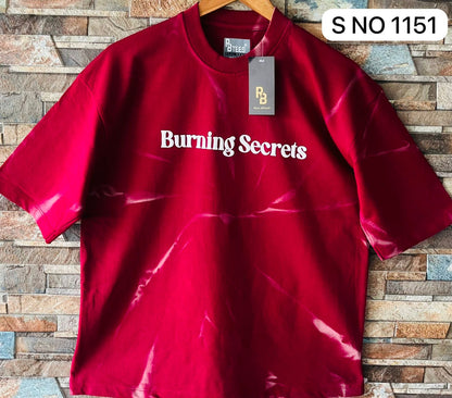 Down shoulder Back printed Tshirt...