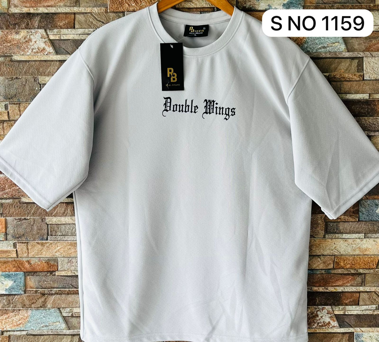 Down shoulder printed Tshirt...