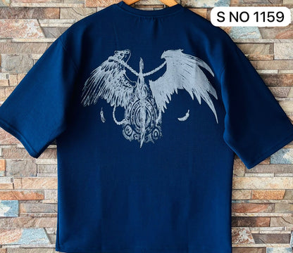 Down shoulder printed Tshirt...