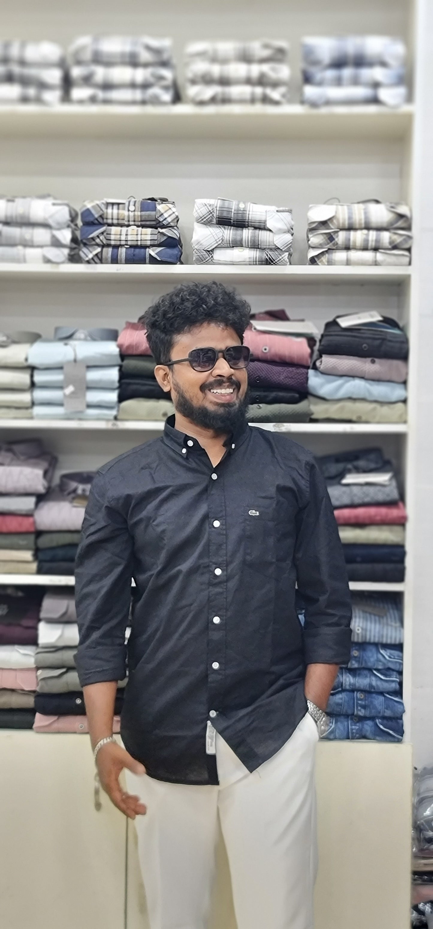 LACOSTE BRANDED FULL HAND SHIRT...