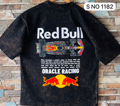 COTTON DOWN SHOULDER RED BULL  TSHIRT ...