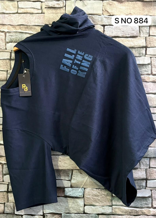 Down shoulder Fail Of The King printed Tshirt