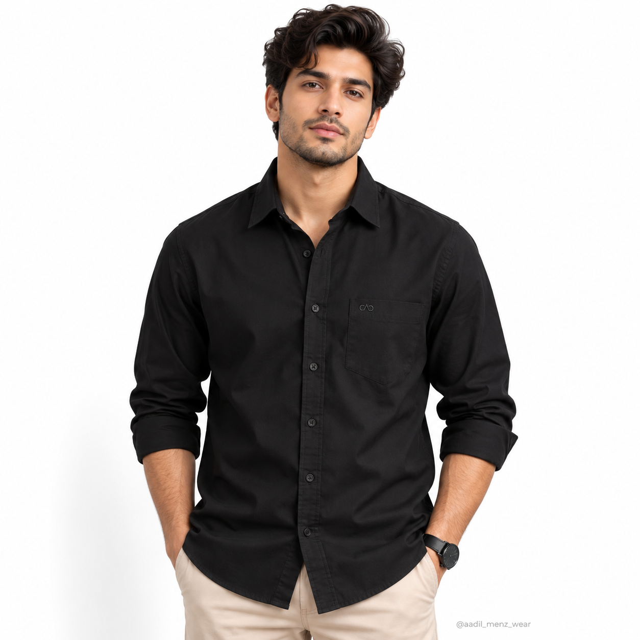 TFO Oxford Plain Mill Finish Shirt - Black