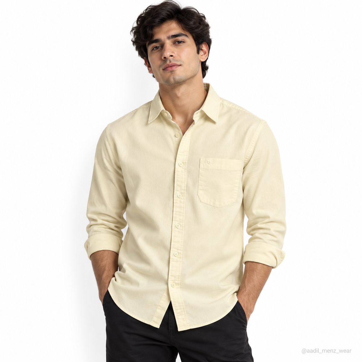 TFO Oxford Plain Mill Finish Shirt - Cream