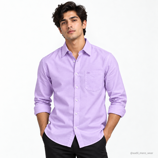 TFO Oxford Plain Mill Finish Shirt - Lavender