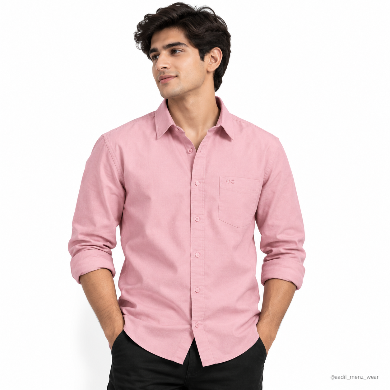 TFO Oxford Plain Mill Finish Shirt - Light Pink