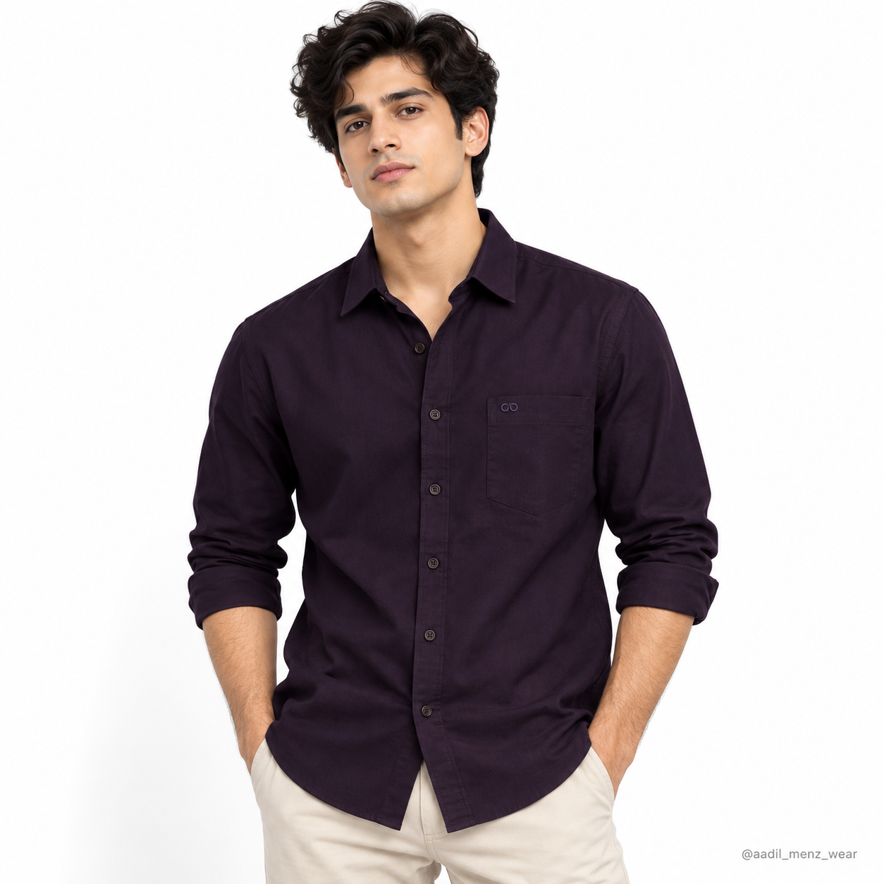 TFO Oxford Plain Mill Finish Shirt - Wine